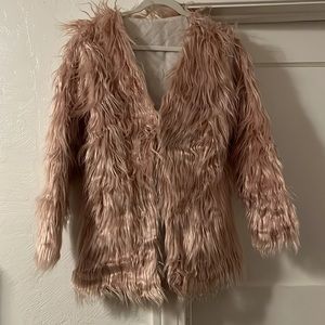 Dusty Rose Feather Jacket